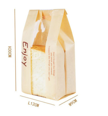 Compostable Kraft Baguette Bags  Plastic Bread Bagpackaging Paper Bakery Bags For Bread Sgs