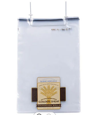 Reusable Wicketed Plastic Bread Bags Eco Friendly Bread Packing Polythene Bags