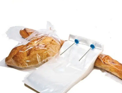 Custom Micro Perforated  Plastic Bread Bag Transparent Poly Food Packaging Recyclable
