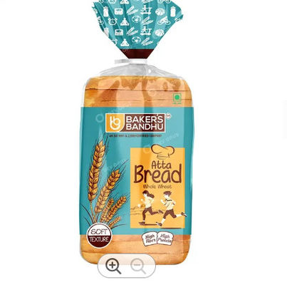 Customized Loaf Bread Plastic Bag Packaging 10 Colours Printed