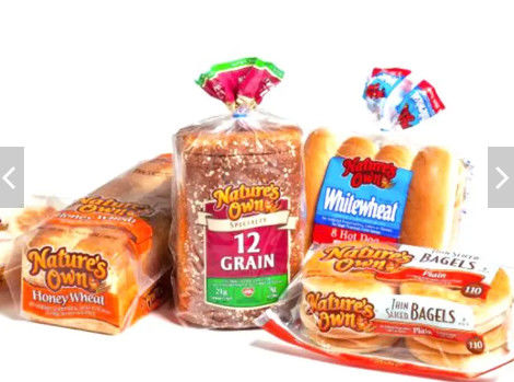 Clear Plastic Bread Bag With Flat Handle For Bakery Packaging