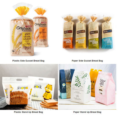 Printing Recycle Plastic Bread Bags Lightweight Polythene Empty