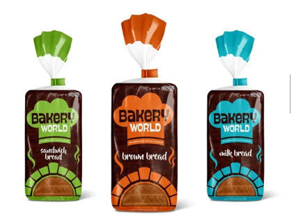 Custom Printed Plastic Bread Bags For Loaf Bread Polythene ISO