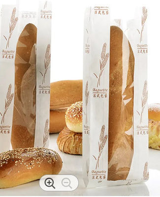 Storage Brown Kraft Paper Plastic Bread Bags Lightweight And reusable