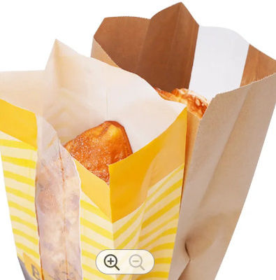 Packaging Bread Paper  Plastic Bread  Bags Custom Storage Kraft Bakery Bags Iso