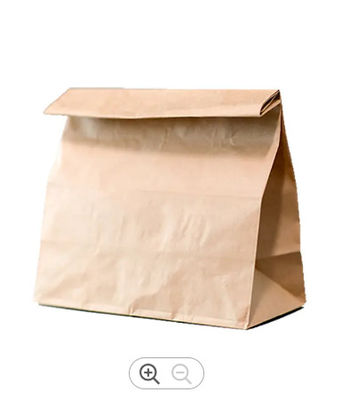 Custom Kraft  Plastic Bread Bags Heat Sealable Homemade Bread In Paper Bag