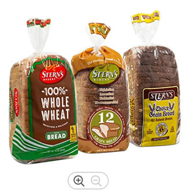 Custom Transparent Recycle Plastic Bread Bags Recyclable Material BRC