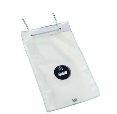 Recycle Transparent Poly Wicketed Bags Plastic Bread Bag With Gravure Printing