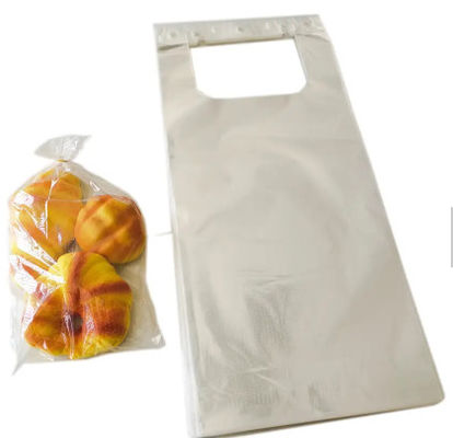 Bread CMYK Wicketed Poly Bags Auto Packing 10x12 Plastic Bags
