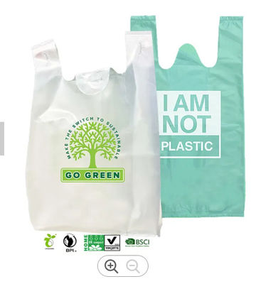 Printing PLA Biodegradable Shopping Bag Eco Friendly Carrying Bag