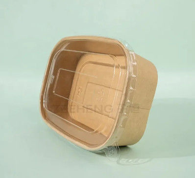 Carton Kraft Paper Bowl Packaging Biodegradable Eco Friendly