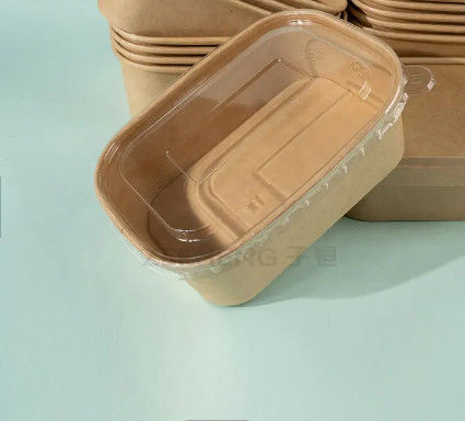 750ml Food Kraft Paper Bowl Matt Lamination With FDA Certified