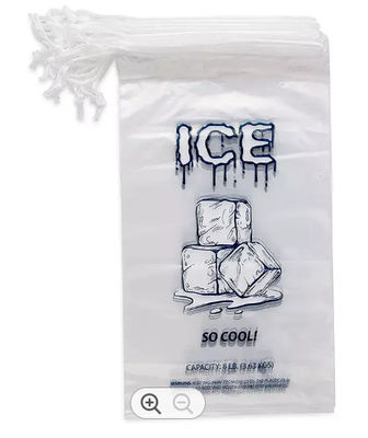 Durable Reusable Ice Cube Bags Frozen Custom Printed Plastic Ice Bags
