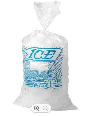 Delivery Plastic Ice Bags Printed Transparent Ice Cube Plastic Packaging