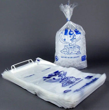 Durable Plastic Ice Bags Freezing Resistant Ice Cube Packaging Customized