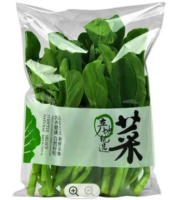 Wicketed Breathable Perforated Plastic Bread Bags For Vegetables Food Packaging