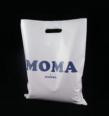 Durable Poly Die Cut Shopping Bag Reusable Soft Loop Handles Bag