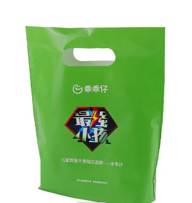 OEM Die Cut Shopping Bag Lightweight Patch Handle Plastic Bag Waterproof