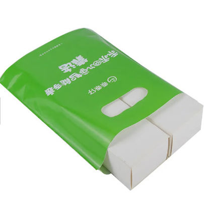 Shopping Custom Printed Die Cut Handle Bags Opaque Recycled Poly Bag