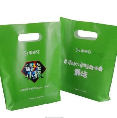 Shopping Custom Printed Die Cut Handle Bags Opaque Recycled Poly Bag