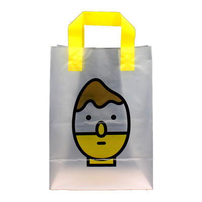Reusable Die Cut Handle Shopping Bags Lightweight Patch Handle Carrier Bags