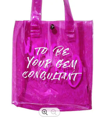 Poly Loop Handle Die Cut Shopping Bag Recycled With Gravure Printing