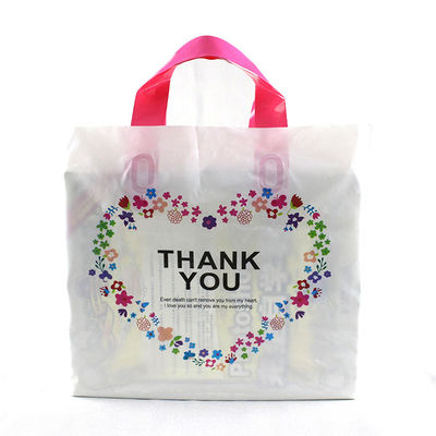 Poly Loop Handle Die Cut Shopping Bag Recycled With Gravure Printing