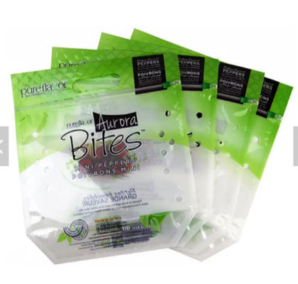 Storage Fruit Plastic Grape Bags Ziplock Customized Heavy Duty