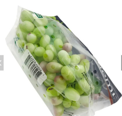 Durable Grape Fruit Packaging Bags Eco Friendly Storage Ziplock Bags
