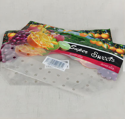 Durable Fruit Plastic Grape Bags Lightweight Recyclable Bags