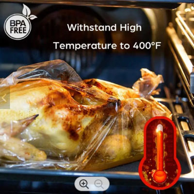 PET Clear Oven Chicken Bags Leakproof Durable Up To 200°C/428°F