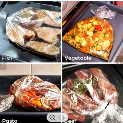 Durable PET Turkey Oven Roasting Bag Food Grade Temperature Heat