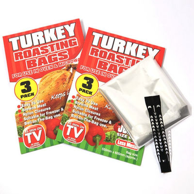PET Clear Oven Chicken Bags Leakproof Durable Up To 200°C/428°F