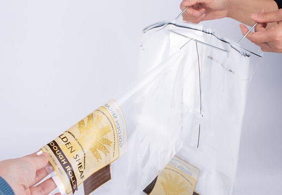 Reusable Breathable Plastic Bread Bags Micro Perforated Recycled PP Bread Bag BRC
