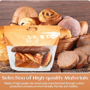 Recyclable Reusable Ziplock Plastic Bread Bag Low Moisture For Food Packaging