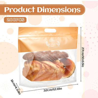 Recyclable Reusable Plastic Bread Bag High Temperature Low Moisture For Food Packaging
