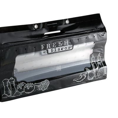 Restaurantware Recycled PET Hot Chicken Bag Reusable With 12.7 X 10.4”Clear Window