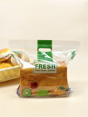Durable Transparent Plastic Bread Bag with 10 Colours Print for Leakproof Food Storage