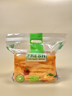Durable Transparent Plastic Bread Bag with 10 Colours Print for Leakproof Food Storage