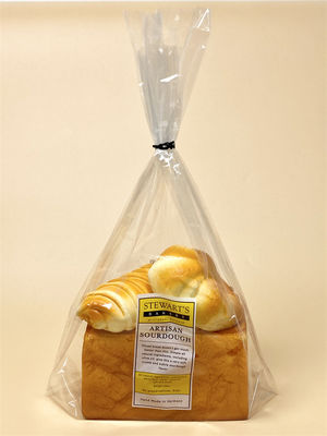 Leakproof Transparent Plastic Bread Bag with 10 Colours Printed for Food Storage
