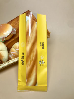 Custom Printed Long Baguette Bread Bags Recycled Plastic 2-3 Loaves 10 Colours Flat Handles