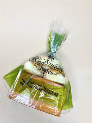 Durability 10 Color Printed Bread Bag Leakproof Food Storage with Transparent View