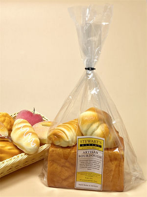 Poly PP Wicket Bag Bread Bag Transparent Package Printed 10 Colours