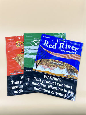 Custom Laminated Cigarette Tobacco Bags Freshness Sealing with Customized Printing