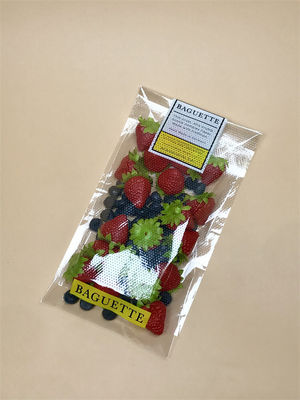 Custom Perforated Bread Bag Breathable Food Packaging with Freshness Guarantee