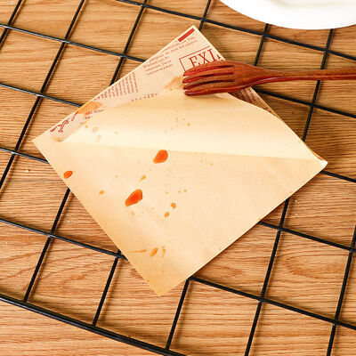 Custom Triangular Kraft Paper Bags, Eco-Friendly Disposable Bags for Snacks & Baked Goods