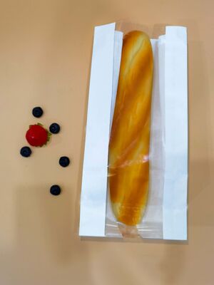 Custom kraft paper  claer window SOS bag Bakery Bag Bread Bag Food Bag