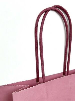 Customizable Recyclable Shopping Food Delivery Brown Craft Paper Bag Take Away Grocery Kraft Paper Carrier Bags with Handle Take away Bag