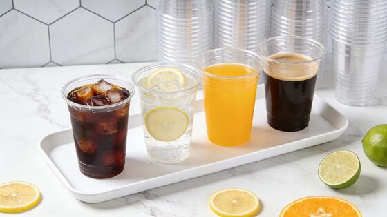 Custom Logo Printed  Clear PET Transparent Cups Plastic Smoothies Cold Coffee and Ice Drinking Cup