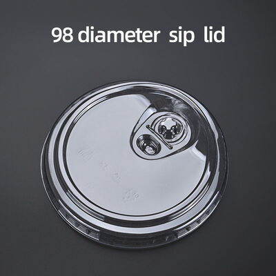 Disposable Custom Logo Printed Cold Coffee Cup  Plastic Cups with Sip Lids